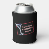 Professionele Bartender School Logo Koelbox Blikjeskoeler (Blikje Achterkant)