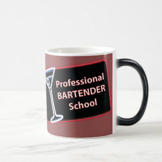 Professionele Bartender School Logo Morphing Mok