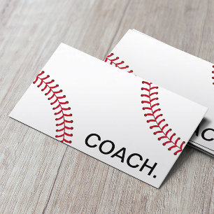 Professionele Baseball Coach Sport Instruction Visitekaartje