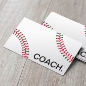 Professionele Baseball Coach Sport Instruction Visitekaartje
