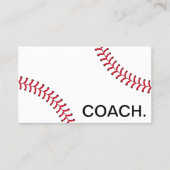 Professionele Baseball Coach Sport Instruction Visitekaartje (Voorkant)
