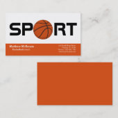 Professionele basketbal coach speler visitekaartje (Voorkant / Achterkant)