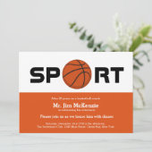 Professionele Basketbal pensioen coach speler Kaart (Staand voorkant)