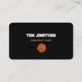 professionele basketbalcoach visitekaartje (Voorkant)