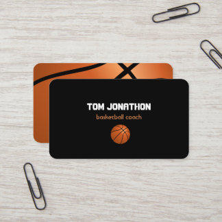 professionele basketbalcoach visitekaartje