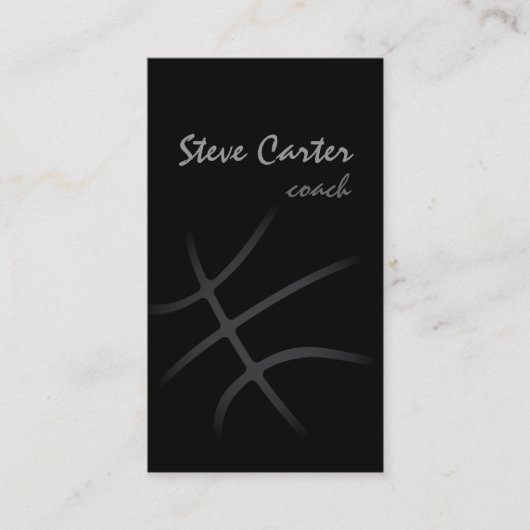 Professionele Basketball Coach/Player-kaart Contactkaartje (Voorkant)