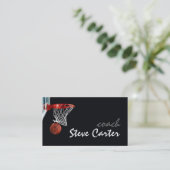 Professionele Basketball Coach/Player-kaart Visitekaartje (Staand voorkant)