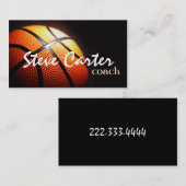 Professionele Basketball Coach Player-sportkaart Visitekaartje (Voorkant / Achterkant)