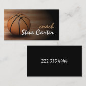 Professionele Basketball Coach Player-sportkaart Visitekaartje (Voorkant / Achterkant)