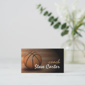 Professionele Basketball Coach Player-sportkaart Visitekaartje (Staand voorkant)