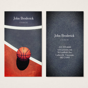 Professionele Basketball Coach Sport School Kaart