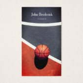 Professionele Basketball Coach Sport School Kaart (Voorkant)