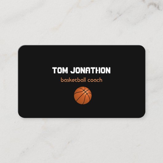 professionele Basketball Coach-Visitekaartje Visitekaartje (Voorkant)