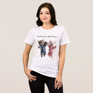 Professionele Bed Springen T-Shirt voor Kattenlief
