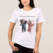 Professionele Bed Springen T-Shirt voor Kattenlief (Voorkant)