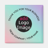 Professionele bedankt Aangepaste grafische pasta-g Magneet (Voorkant)