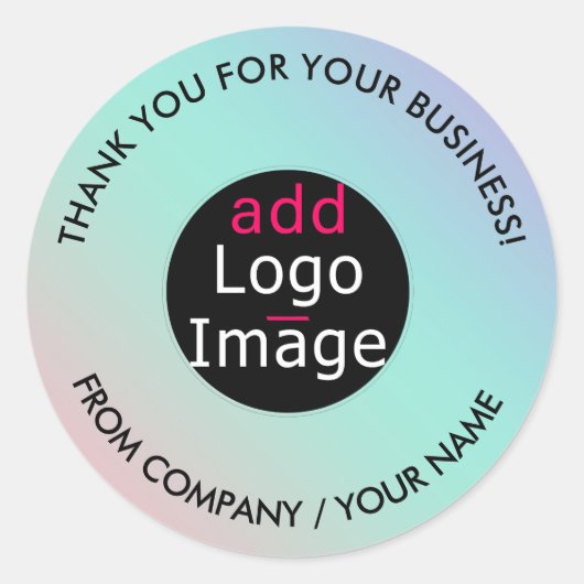 Professionele bedankt Aangepaste grafische pasta-g Ronde Sticker (Voorkant)