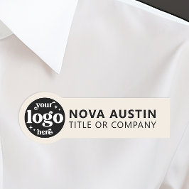 Professionele Bedrijf Logo Medewerker Magnetisch o Naamplaatje