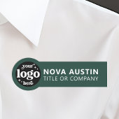 Professionele Bedrijf Logo Medewerker Magnetisch o Naamplaatje