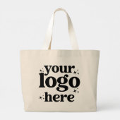 Professionele Bedrijf Zakelijke Logo Gepersonalise Grote Tote Bag (Achterkant)