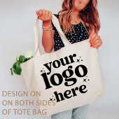 Professionele Bedrijf Zakelijke Logo Gepersonalise Grote Tote Bag