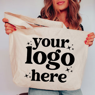 Professionele Bedrijf Zakelijke Logo Gepersonalise Grote Tote Bag