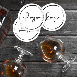 Professionele Bedrijf Zakelijke Logo Promotionele Ronde Kartonnen Onderzetter