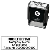 Professionele bedrijfbankrekening Mobiele storting Zelfinktende Stempel (In situ)