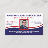 Professionele bedrijfs- en werknemersfoto visitekaartje (Voorkant)