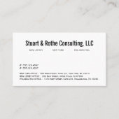Professionele bedrijfsadviesgroep visitekaartje (Voorkant)