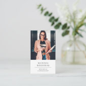 Professionele Bedrijfsadviseur Foto QR-code Visitekaartje (Staand voorkant)