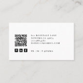 Professionele Bedrijfsadviseur Foto QR-code Visitekaartje (Achterkant)