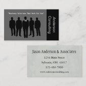 Professionele bedrijfsadviseurs visitekaartje (Voorkant / Achterkant)