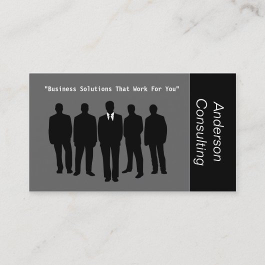 Professionele bedrijfsadviseurs visitekaartje (Voorkant)