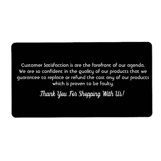 Professionele bedrijfsetiketten voor producten etiket (Voorkant)