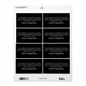 Professionele bedrijfsetiketten voor producten etiket (Full Sheet)