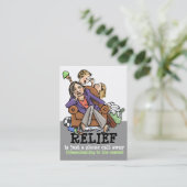 Professionele bedrijfspromo2-service op het gebied visitekaartje (Staand voorkant)