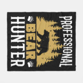 Professionele Beer Hunter Fleece Deken (Voorkant (Horizontaal))