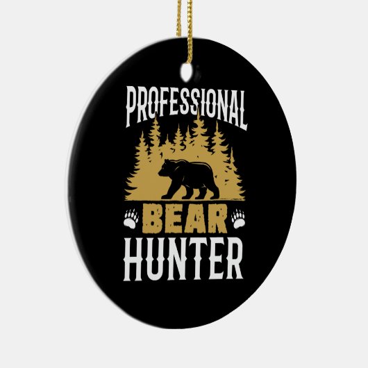 Professionele Beer Hunter Keramisch Ornament (Rechts)