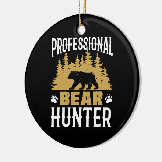 Professionele Beer Hunter Keramisch Ornament (Links)