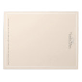 Professionele Beige Minimalist Notitieblok (Voorkant)