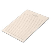 Professionele Beige Minimalist Notitieblok (Schuin)
