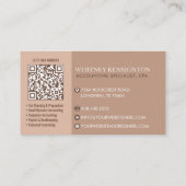 Professionele belastingconsulent Monogram Accounta Visitekaartje (Achterkant)