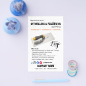 Professionele bepleisterings- en afschuimdiensten  flyer (Enkel)