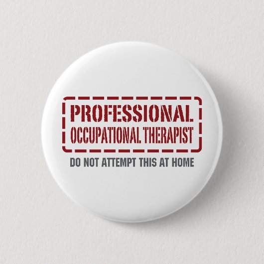 Professionele beroepsmatige Therapist Ronde Button 5,7 Cm (Voorkant)