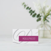Professionele Berry Monogram Seamstress Visitekaartje (Staand voorkant)
