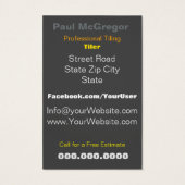 Professionele besturing - Visitekaartje met ketel (Achterkant)