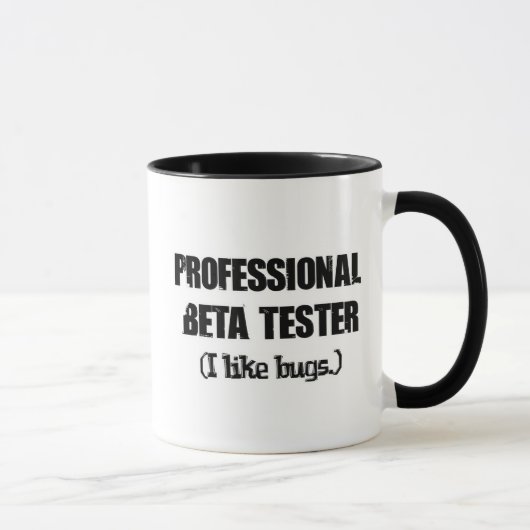 professionele bèta-tester (zoals insecten) mok (Rechts)