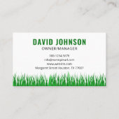 Professionele & betaalbare gazon zorg van hoge kwa visitekaartje (Achterkant)