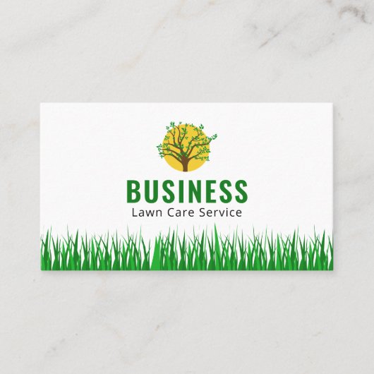 Professionele & betaalbare gazon zorg van hoge kwa visitekaartje (Voorkant)